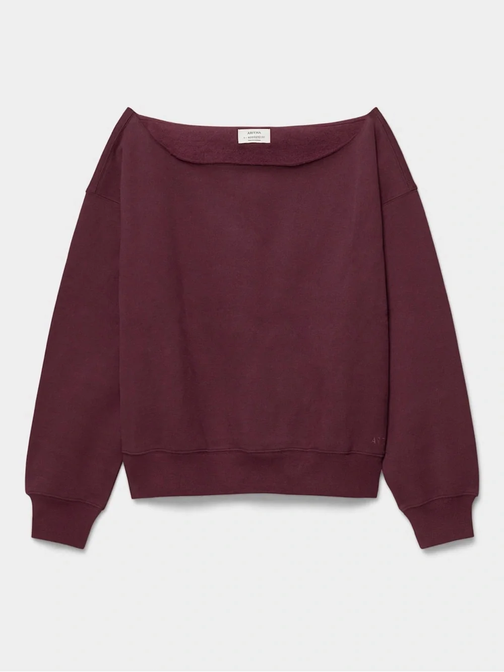 Aritzia Cozy Sweatfleece BF Off-Shoulder Sweatshirt - Picture 2 of 3
